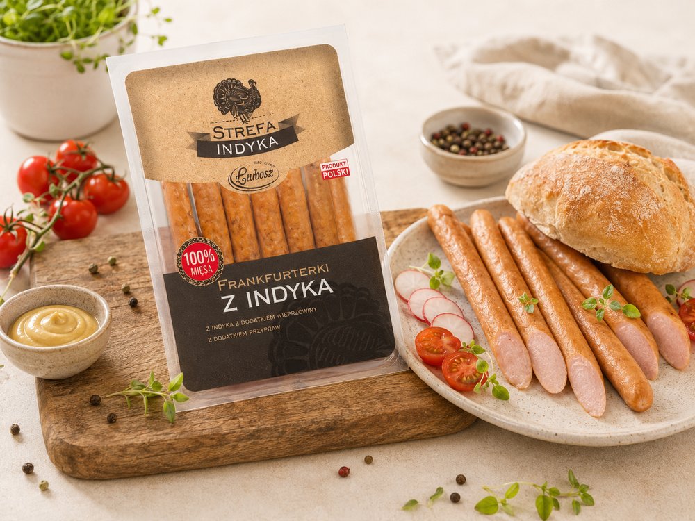 Frankfurterki z indyka